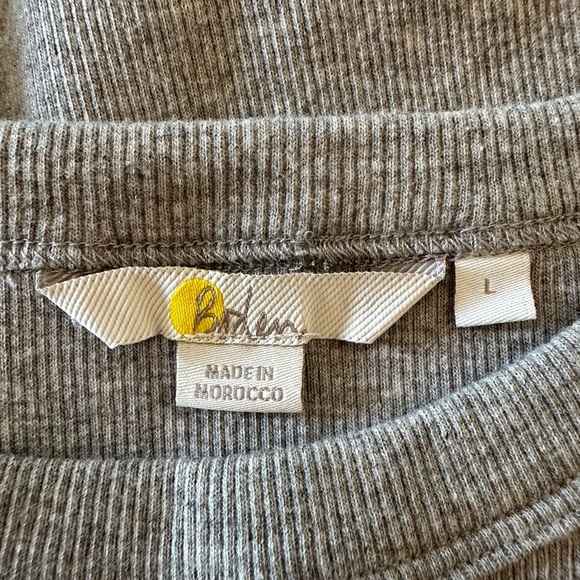 NWOT Boden Cotton Ribbed Grey Short sleeves Modern T-Shirt Size L - Picture 8 of 10